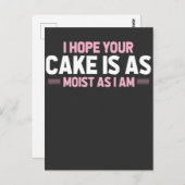 Moist Cake Adult Humor Dirty and Funny Baker Briefkaart (Voorkant / Achterkant)