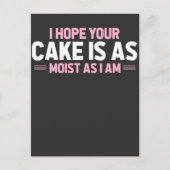 Moist Cake Adult Humor Dirty and Funny Baker Briefkaart (Voorkant)