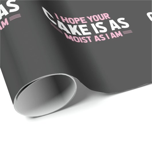 Moist Cake Adult Humor Dirty and Funny Baker Cadeaupapier (Rol Hoek)
