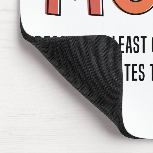 Moist Funny Gezegde Moist Humor Funny Gifts Muismat (Hoek)