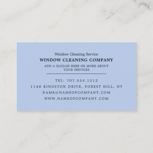 Moist Window, Windows Cleaner, Cleaner Service Visitekaartje (Achterkant)