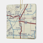 Mojave CA  Map Keramisch Ornament (Links)