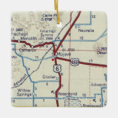 Mojave CA  Map Keramisch Ornament (Voorkant)