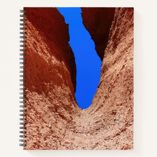 Mojave Canyon – Verticale Woestijnhemel Notitieboek (Voorkant)