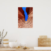 Mojave Canyon – Verticale woestijnlucht Poster (Keuken)