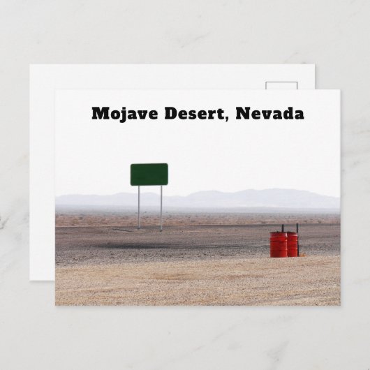 Mojave Desert Nevada Briefkaart (Voorkant / Achterkant)