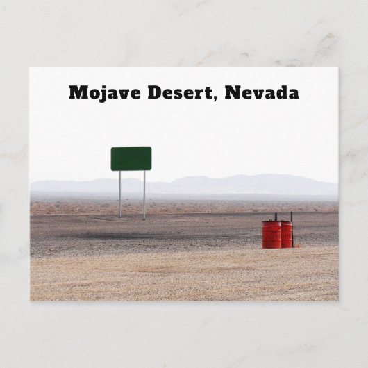 Mojave Desert Nevada Briefkaart (Voorkant)