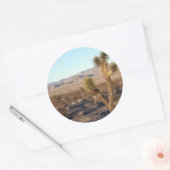 Mojave Desert scene 01 Ronde Sticker (Envelop)