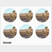 Mojave Desert scene 01 Ronde Sticker (Vel)