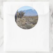 Mojave Desert scène 03 Ronde Sticker (Tas)