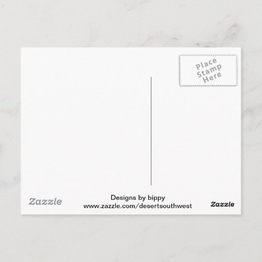 Mojave Desert scene 06 Briefkaart (Achterkant)