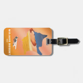 Mojave Desert USA-kaart Bagagelabel (Voorkant horizontaal)