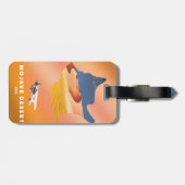 Mojave Desert USA-kaart Bagagelabel (Achterkant horizontaal)