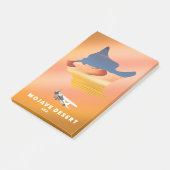 Mojave Desert USA-kaart Post-it® Notes (Schuin)
