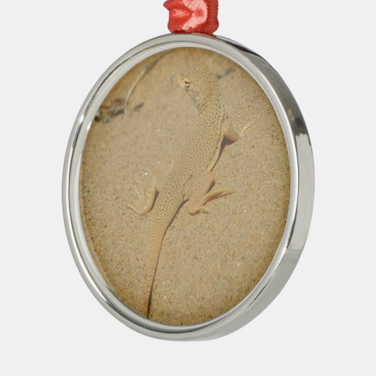 Mojave Fringe Toed Lizard Metalen Ornament (Links)