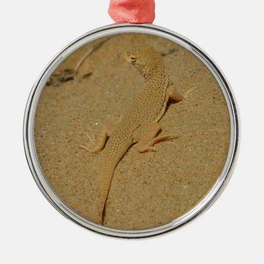 Mojave Fringe Toed Lizard Metalen Ornament (Voorkant)