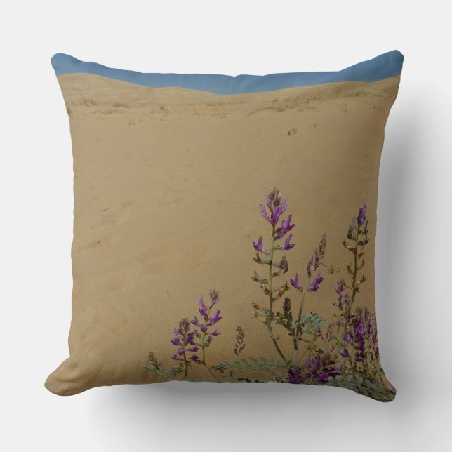 Mojave Indigo Bush en Kelso Dunes Kussen (Voorkant)