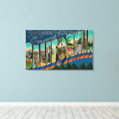 Mojave Nat'l Preserve, Californië Canvas Afdruk (Insitu (Houten vloer))