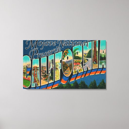 Mojave Nat'l Preserve, Californië Canvas Afdruk (Voorkant)