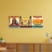 Mojave Peach Label Canvas Afdruk (Insitu (Woonkamer))