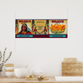 Mojave Peach Label Poster (Keuken)