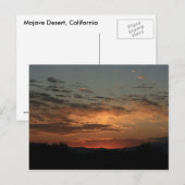 Mojave sunset briefkaart (Voorkant / Achterkant)