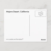 Mojave sunset briefkaart (Achterkant)