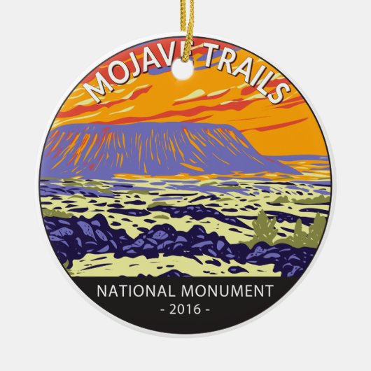 Mojave Trails National Monument Amboy Crater Keramisch Ornament (Voorkant)