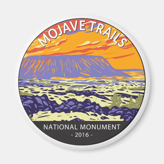 Mojave Trails National Monument Amboy Crater Magneet (Voorkant)