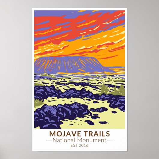 Mojave Trails National Monument Amboy Crater Poster (Voorkant)