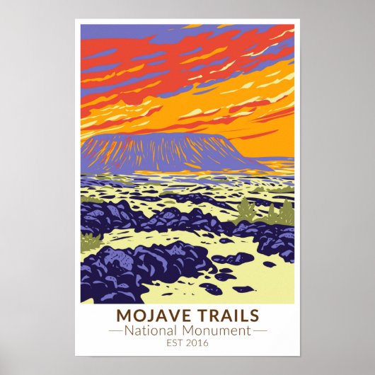 Mojave Trails National Monument Amboy-krater Poster (Voorkant)