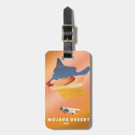 Mojave-woestijn VS kaart Bagagelabel