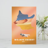 Mojavewoestijn VS kaart (Staand voorkant)