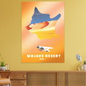 Mojavewoestijn VS kaart Canvas Afdruk (Insitu (Woonkamer))