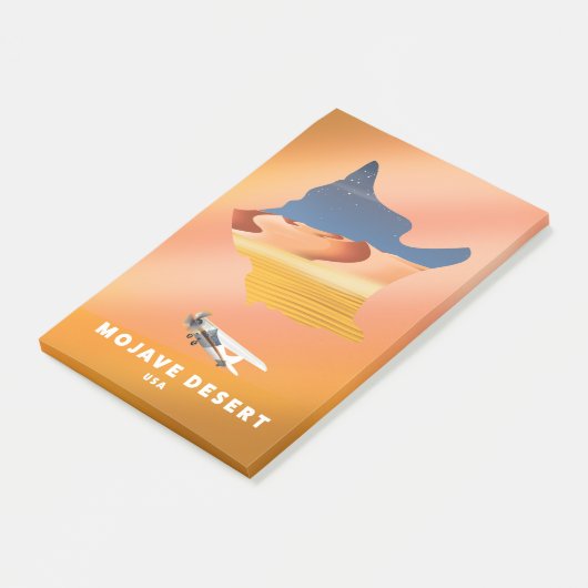 Mojavewoestijn VS kaart Post-it® Notes (Schuin)