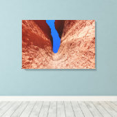 Mojavewoestijnkloof Canvas Afdruk (Insitu (Houten vloer))
