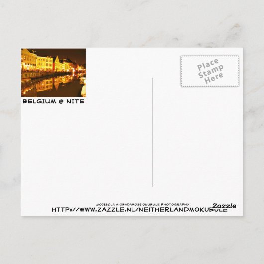 MOJI A OKUBULE ART WORK 2011 BRIEFKAART (Achterkant)