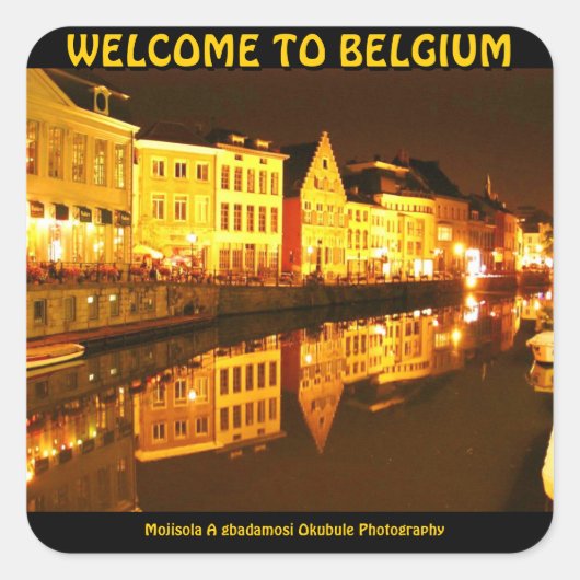 MOJI A OKUBULE ART WORK 2011 VIERKANTE STICKER (Voorkant)