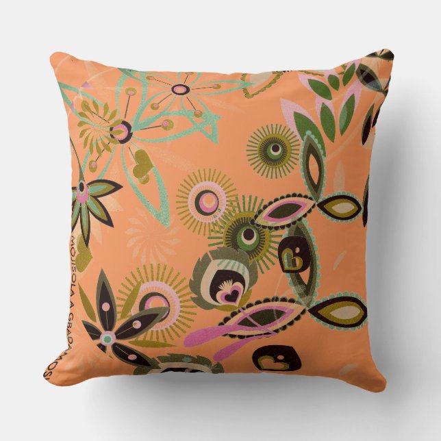 MOJI GBADAMOSI Polyester Sierkussen 16 x 16 inch (Voorkant)