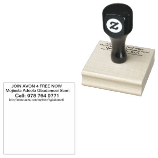 Mojisola A Gbadamosi Avon Stamp Rubberstempel