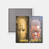 MOJISOLA A OKUBULE FESTAC 77 MAGNEET (Voorkant / Achterkant)