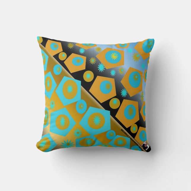 Mojisola Mulikat Polyester Sierkussen 16 x 16 inch (Voorkant)