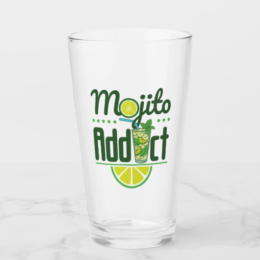 Mojito Addict Cocktail Drinker Glas (Voorkant)