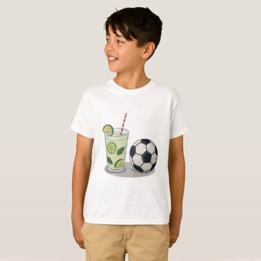 Mojito and soccer ball t-shirt (Voorkant volledig)