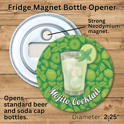 Mojito Button Flesopener