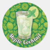 Mojito Classic Round Sticker (Voorkant)