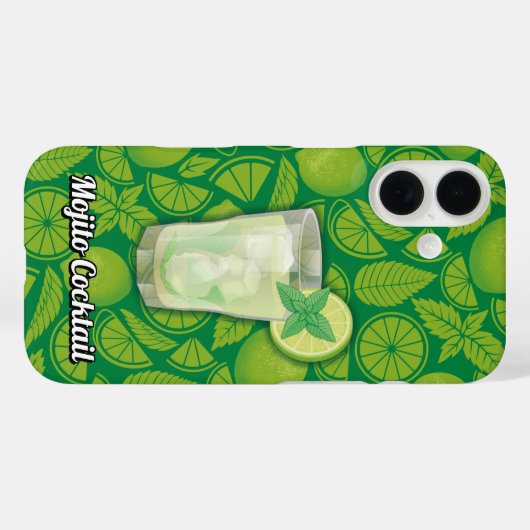 Mojito Cocktail Case-Mate iPhone Case (Achterkant (horizontaal))