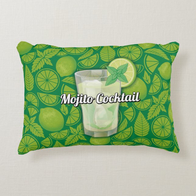 Mojito Cocktail Decoratief Kussen (Voorkant)