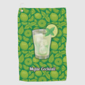 Mojito Cocktail Golfhanddoek (Voorkant)