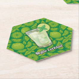 Mojito Cocktail Kartonnen Onderzetters